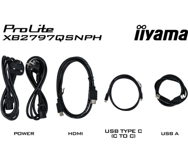 Iiyama XB2797QSNPH-B1 27IN IPS LCD 4MS 2560X1440 350CD/M2 HDMI/DP/USB 2