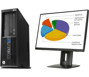HP Z230 SFF Workstation J9B75ET + Z24n monitor (K7B99AT)