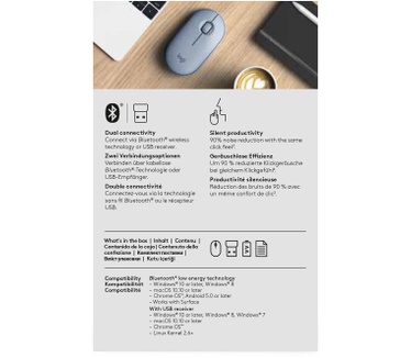 Logitech Pebble M350 Blauw