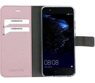 Mobiparts Saffiano Wallet Case Huawei P10 Pink