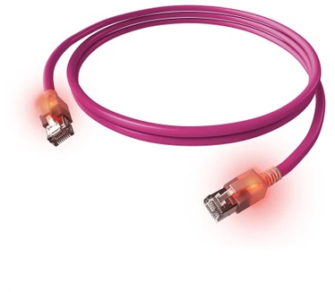 EasyLan CS1OVADAD0020 KupferPatchkabel Kat6A LED Kat 6a gesch.violett 2 - Kabel - Netzwerk