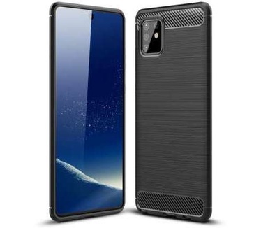 qMust Samsung Galaxy Note 10 Lite Rugged TPU Case - Zwart