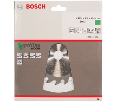 Bosch Optiline Wood Cirkelzaagbladen
