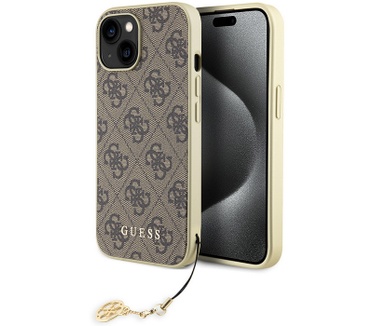Guess 4G Charms Back Case - Apple iPhone 15 Plus (6.7") - Bruin Bruin