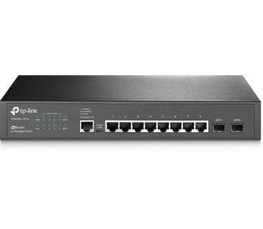 TP-Link JetStream 8-Port Gigabit L2 Managed Switch with 2 SFP Slots (T2500G-10TS/TL-SG3210)