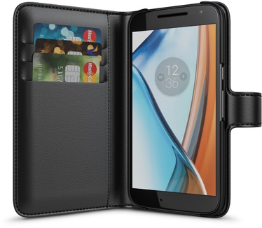 BeHello Motorola Moto G4 Wallet Case Black