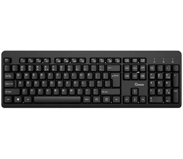 Qware Wireless toetsenbord Swindon Zwart