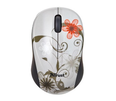 Trust Vivy Wireless Mini Mouse greyflower
