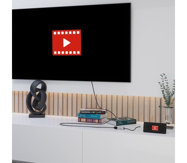 Marmitek USB-C naar HDMI adapter 08369 Zilver, Zwart