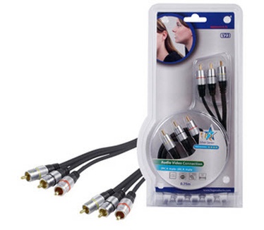 HQ Products 0.75m 3xRCA M/M