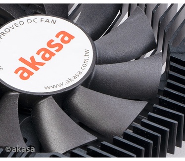 Akasa KS7, Intel LGA 1200/115X low profile CPU cooler, 16mm height, screws and backplate mounting, 35W TDP