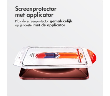 Accezz Gehard Glas Screenprotector met Applicator - 2-pack voor de Apple iPhone 18 Pro Max / 17 Pro Max