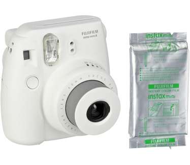 Fujifilm Instax Mini 8 + 10 mini color film Wit