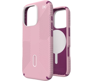 Speck Presidio2 Grip + ClickLock Apple iPhone 16 Pro Wednesday Pink - with Microban