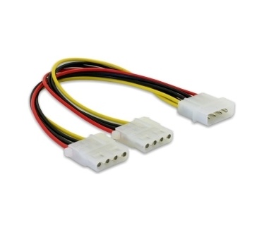 Delock Y-Cable Power > 2x 4pin Molex