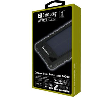 Sandberg Outdoor Solar Powerbank 16000