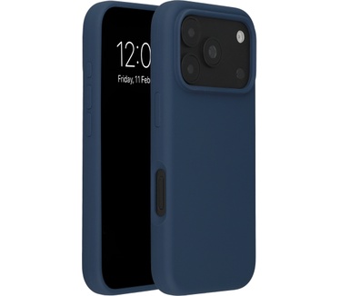 Accezz Liquid Silicone Backcover met MagSafe voor de Apple iPhone 18 Pro / 17 Pro - Donkerblauw