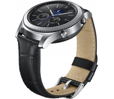 Samsung Gear S3 Classic / S3 Frontier Crocodile Grain Lederen band - Black