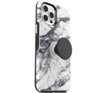 Otterbox Otter+Pop Symmetry Series voor Apple iPhone 12 Pro Max, White Marble