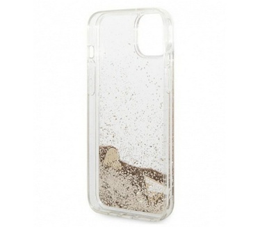 Guess Charms Liquid Glitter Case - Apple iPhone 14 (6.1") - Goud Goud