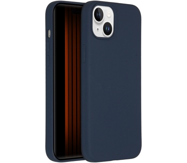 Accezz Liquid Silicone Backcover met MagSafe iPhone 15 Plus - Donkerblauw