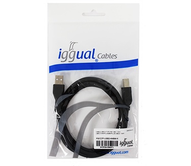 Iggual USB 2.0 A - USB 2.0 B, 1.8m