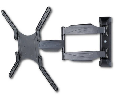 Techly 23-55 Ultra Slim Full Motion LCD TV Wall Mount Bracket Black" ICA-PLB 171M