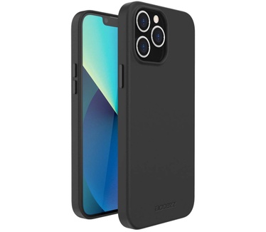 Accezz Leather Backcover met MagSafe iPhone 12 (Pro) - Zwart