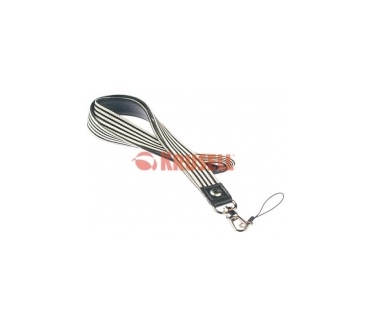 Krusell Krusell Breeze Neck Strap Night Black/White 50136
