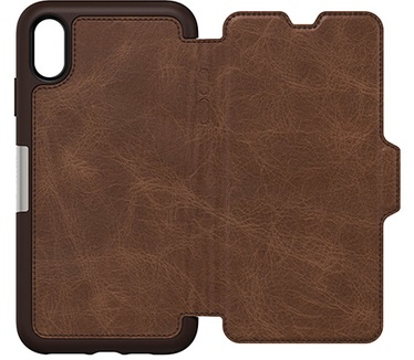 Otterbox Strada Premium Leather Folio Case (iPhone XS Max) Bruin