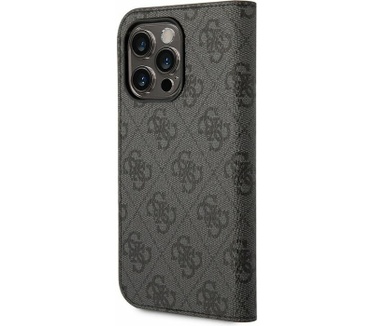 Guess 4G Book Case voor Apple iPhone 14 Pro (6.1") - Grijs Grijs