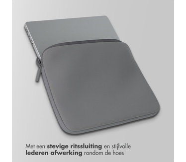 Accezz Laptop hoes 13-14 inch - Laptopsleeve - Slate Gray