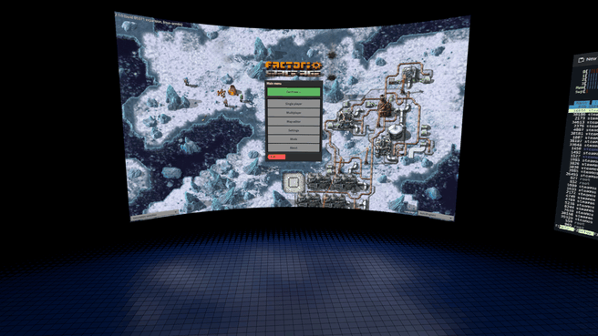 Factorio op de Steam Frame. Beeld: Wube Software