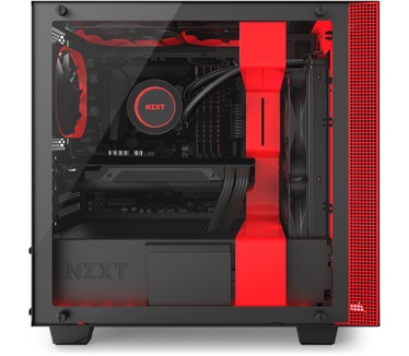 NZXT H400i Rood/Zwart