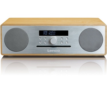 Lenco DAR-070 - DAB+ Tafelradio - Hout (eik) / Zilver