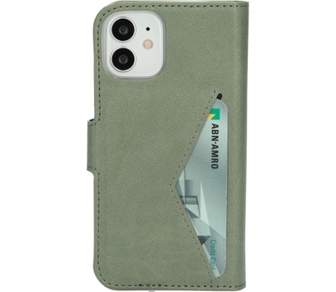 Mobiparts Classic Wallet Case Apple iPhone 12 Mini Stone Green