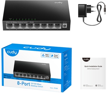 Netgear Prosafe FS108 (EU-stroomadapter)