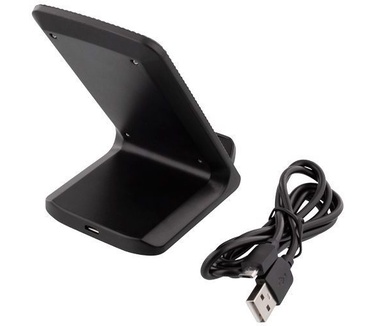 Deltaco QI-1033 Qi Draadloze Snellader Stand 10W Zwart