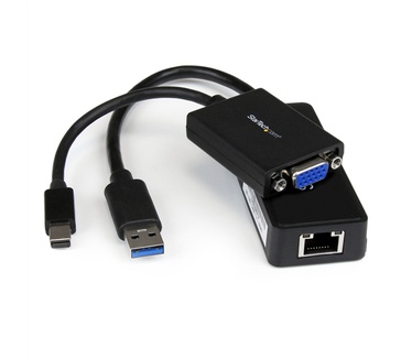 Startech.com Lenovo® ThinkPad® X1 Carbon VGA- en gigabit Ethernet-adapterset - MDP naar VGA - USB 3.0 naar GbE