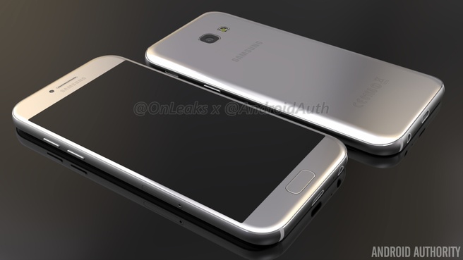 Renders OnLeaks van Samsung Galaxy A5 2017
