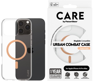 PanzerGlass CARE by PG Peachy MagS iPhone16 6.9 Pro (Apple - iPhone 2024 6.7'' Pro) Transparant
