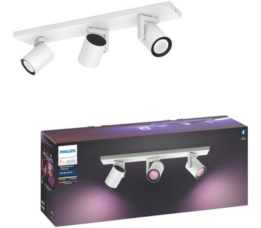 Philips Hue Argenta opbouwspot - White and Color - 3-spot Wit