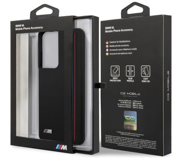 BMW Silicone Tricolore Hard Case Samsung Galaxy S21 Ultra - Zwart Zwart