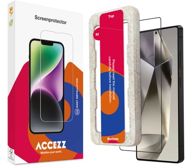 Accezz Gehard glas Full Cover screenprotector met bio applicator