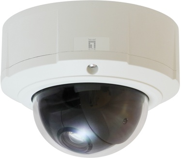 LevelOne PTZ Dome Network Camera, 3-Megapixel, Outdoor, PoE 802.3af, Day & Night, 10x, WDR