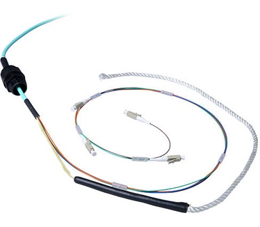 Advanced Cable Technology 50 meter Multimode 50/125 OM3 indoor/outdoor kabel 4 voudig met LC connectoren