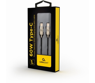 Gembird CC-USB2PD60-CMCM-1M Zwart