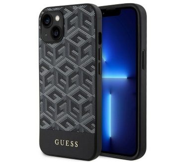 Guess G-Cube MagSafe Back Case - Apple iPhone 13 (6.1") - Zwart Zwart
