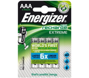 Energizer ENR Recharge Extreme 800 AAA BP4