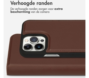 Accezz Premium Leather 2 in 1 Wallet Bookcase iPhone 13 Pro Max - Bruin